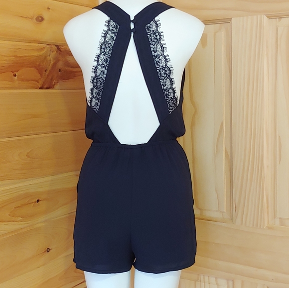 H&M Pants - H&M Divided Lace Back Elastic Waist Romper